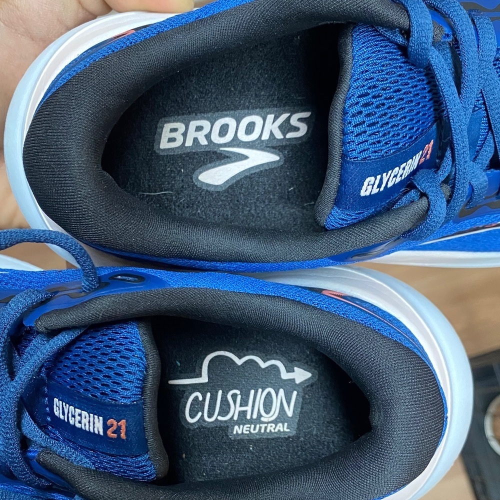 Brooks Glycerin 21 Women’s Running Sneakers “Blue/Icy Pink/Rose” Size 7.5 Wide - Picture 16 of 17